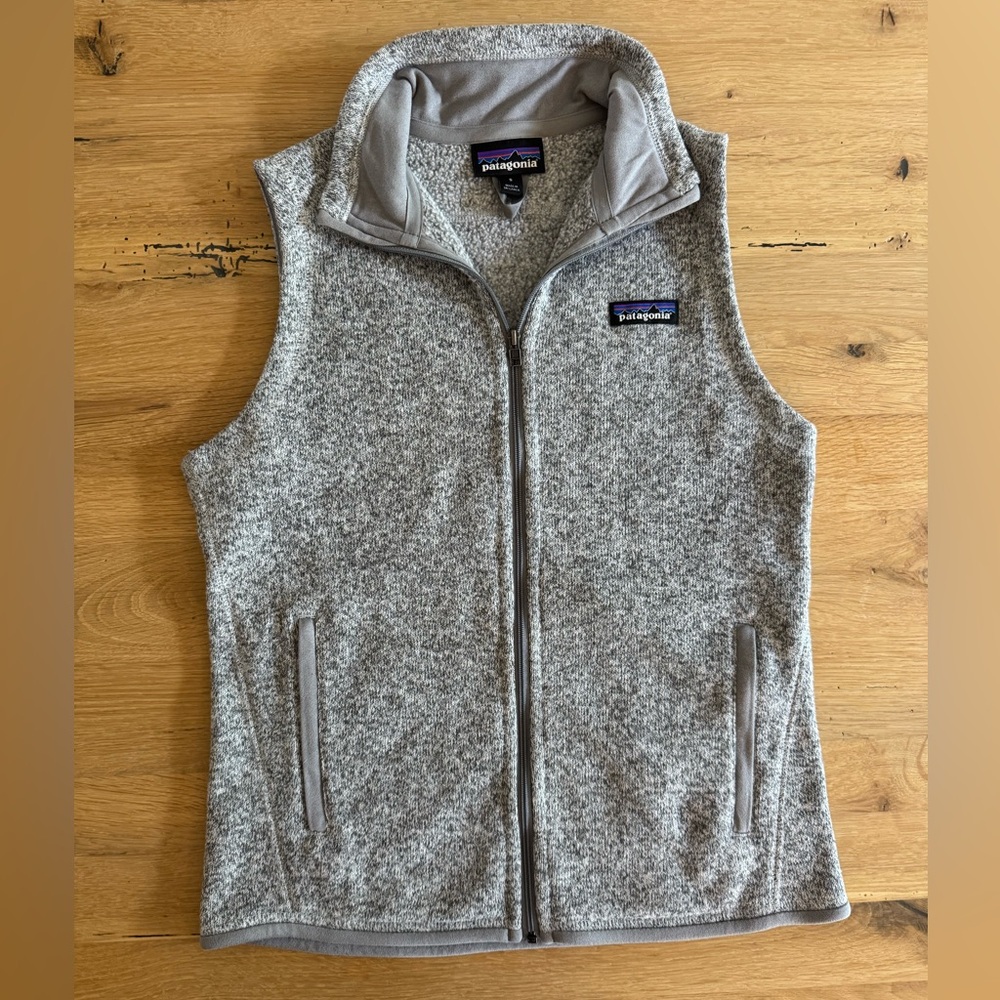 Patagonia Better Sweater Heather Gray Zip Vest women’s small